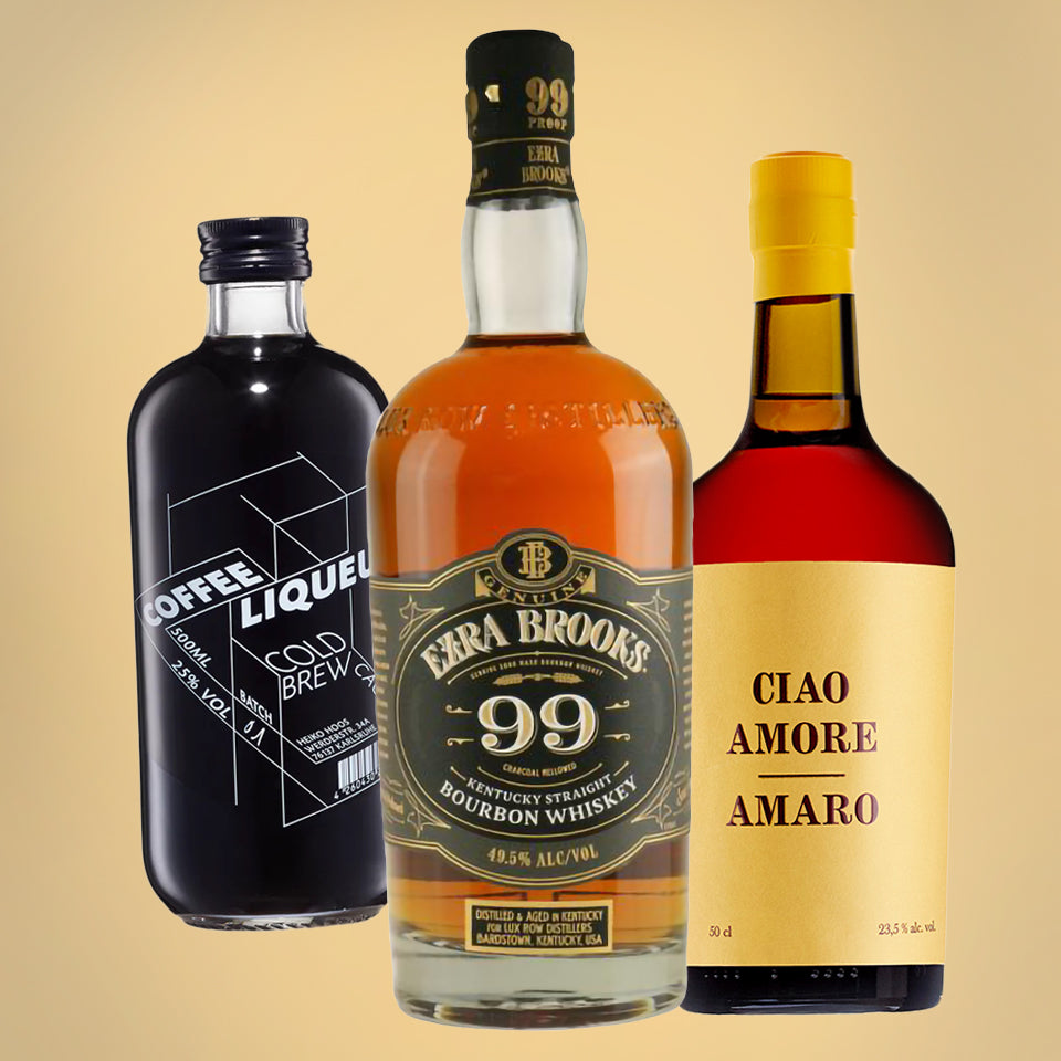 Café Boulevardier (Ezra Brooks, Ciao Amore, Heiko Coffee Liq.)