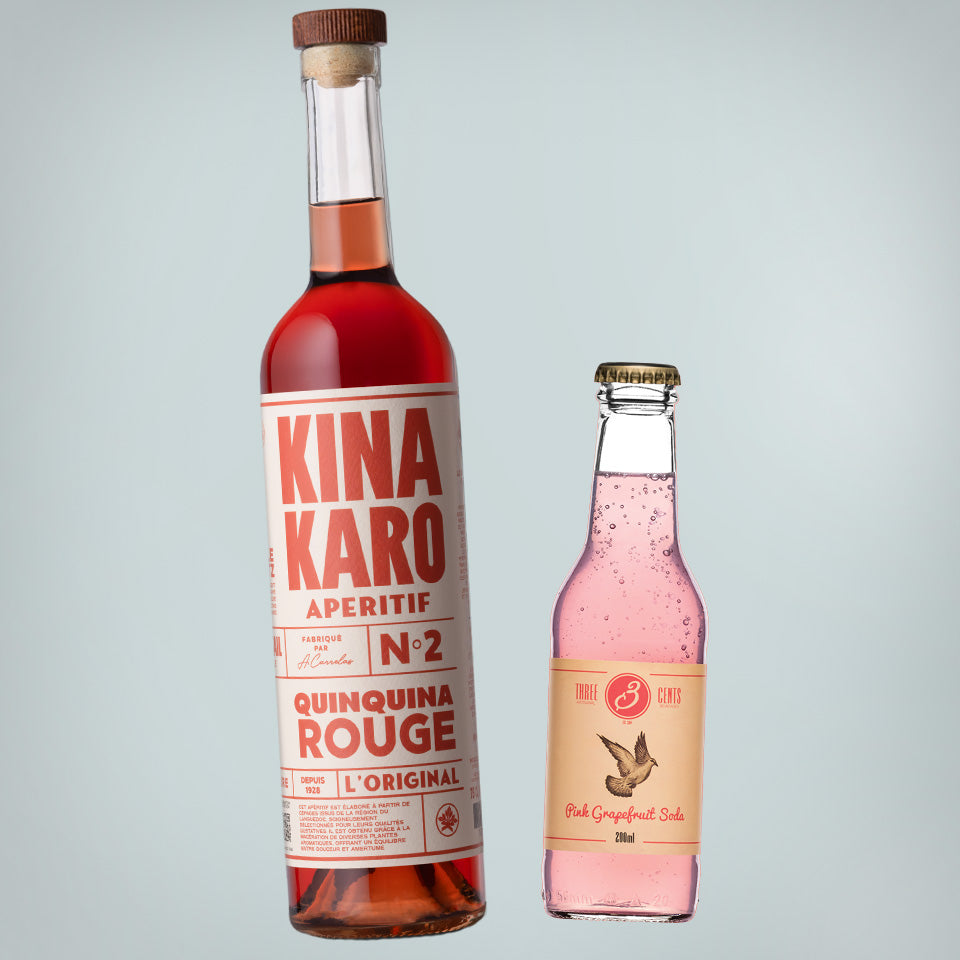 Kina Karo N°2 (rød) + 1 stk. pink grape soda