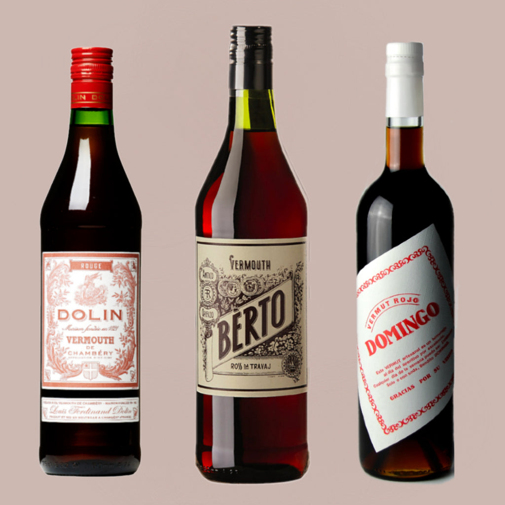 3 vermouth Rød - fransk, italiensk og spansk stil. (Domingo, Berto, Dolin)